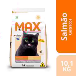 Ração Max Salmão Para Gatos Adultos Castrados - 10,1 Kilos