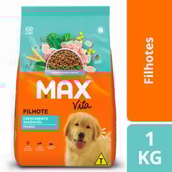 Ração Max Vita Frango Para Cães Filhotes - 1 Kilo