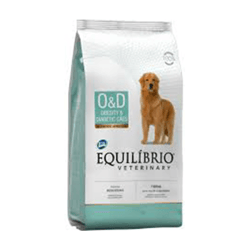 Ração Medicamentosa Total Equilíbrio Veterinary O&D Obesity & Diabetic 7,5Kg Para Cães Adultos
