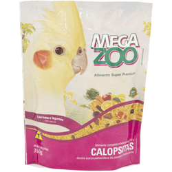 Ração Megazoo Calopsitas Frutas E Legumes 350G