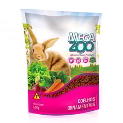 Ração Megazoo Para Coelhos Ornamentais Adultos - 500G - 500 Gramas