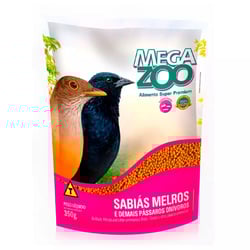 Ração Megazoo Para Trinca-Ferros E Sabiás 350G