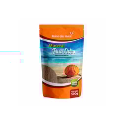 Ração Mineral Reino Das Aves Pura Ostra Para Pássaros - 500G