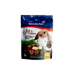 Ração Mix Reino Das Aves Para Porquinho Da Índia E Mini Coelho - 4 Kilos