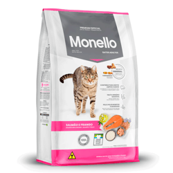Ração Monello Para Gatos Adultos Salmão E Frango - 10,1Kg - 15 Kilos