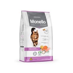 Ração Monello Para Gatos Castrados Sabor Peru E Salmão - 1 Unidade - 1 Kilo