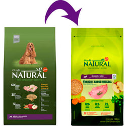 Ração Natural Frango Adulto Para Cães De Raças Médias - 12Kg