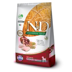 Ração N&D Ancestral Frango Para Cães Adultos Raças Médias - 10,1Kg - 10,1 Kilos