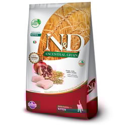 Ração N&D Ancestral Grain Frango E Romã 1,5Kg Para Gatos Filhotes - 1,5 Kilos