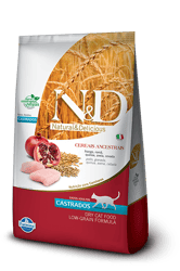 Ração N&D Ancestral Grain Gatos Castrados Frango 400G - 1 Unidade