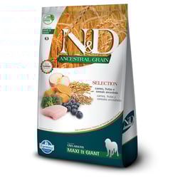 Ração N&D Ancestral Grain Selection Frango Para Cães Adultos De Raças Grandes E Gigantes - 15Kg
