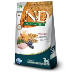 Ração N&D Ancestral Grain Selection Para Cães Adultos De Raças Médias Sabor Carne - 15Kg