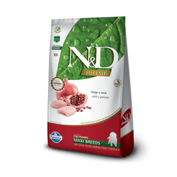 Ração N&D Grain Free Filhotes Raças Grandes Sabor Frango E Romã - 10,1Kg