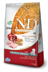 Ração N&D Low Grain Puppy Medium - 10,1Kg