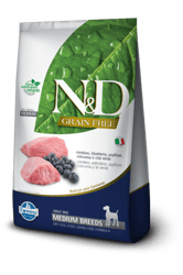 Ração N&D Prime Cordeiro Para Cães Adultos De Raças Médias - 10,1Kg