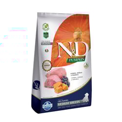 Ração Nd Pumpkin Cordeiro Para Cães Filhotes Médios - 10,1Kg