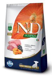 Ração N&D Pumpkin Cordeiro Para Cães Filhotes Mini - 2,5Kg