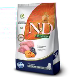 Ração N&D Pumpkin Cordeiro Para Cães Filhotes Raças Médias - 2,5Kg