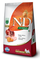 Ração N&D Pumpkin Frango Para Cães Adultos Mini - 2,5Kg