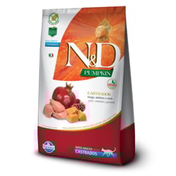Ração N&D Pumpkin Gatos Castrados Frango - 1,5Kg - 1,5 Kilos
