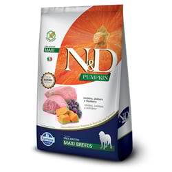 Ração N&D Pumpkin Para Cães Adultos De Raças Grandes Sabor Cordeiro - 10,1Kg
