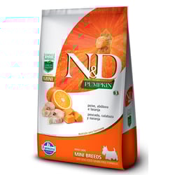 Ração N&D Pumpkin Para Cães Adultos Mini De Peixe - 800G