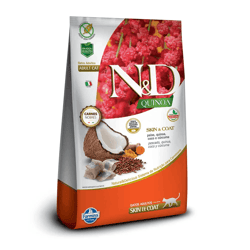 Ração N&D Quinoa Skin & Coat Peixe Para Gatos Adultos - 400G - 400 Gramas