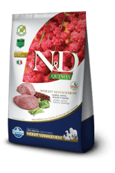 Ração N&D Quinoa Weight Management Cordeiro Para Cães - 2,5Kg