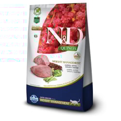 Ração N&D Quinoa Weight Management Para Gatos Adultos - Cordeiro - 400G