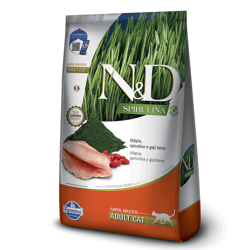 Ração N&D Spirulina Para Gatos Adultos Tilápia 1,5Kg - 1 Unidade - 1,5 Kilos