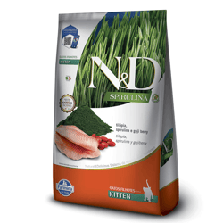 Ração N&D Spirulina Para Gatos Filhotes Sabor Tilápia - 1,5Kg