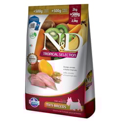 Ração N&D Tropical Selection Frango Para Cães Adultos Mini - 2,5Kg