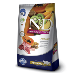 Ração N&D Tropical Selection Gatos Castrados Sabor Cordeiro 400G - 1 Unidade - 400 Gramas