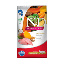 Racao Nd Tropical Selection Para Gatos Castrados Frango 7Kg - 7 Kilos