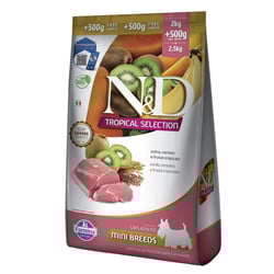 Ração N&D Tropical Selection Suíno Para Cães Adultos Mini - 2,5Kg