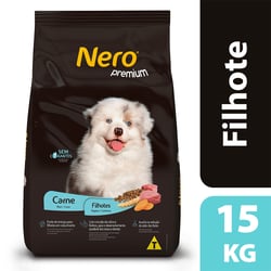 Ração Nero Premium Para Cães Filhotes Sabor Carne - 15Kg