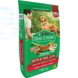 Ração Nestle Purina Dog Chow Adultos Extra Life Para Raças Médias E Grandes - 10,1Kg - 10,1 kg