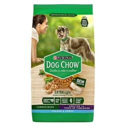 Ração Nestle Purina Dog Chow Extra Life Adultos 7+ Frango E Arroz - 15Kg - 15 Kilos
