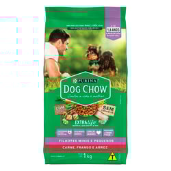Ração Nestle Purina Dog Chow Extra Life Para Filhotes De Raças Pequenas - 1Kg