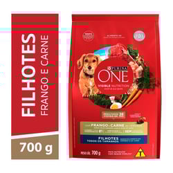 Ração Nestlé Purina One Para Cães Filhotes Sabor Frango E Carne - 1 Unidade - 700 Gramas