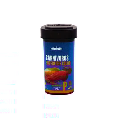 Ração Nutricon Premium Carnívoros Superfície Color P - 70G