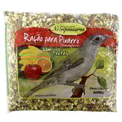 Ração Nutripássaros Com Frutas Para Pixarro Trinca-Ferro - 500G
