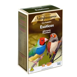 Ração Nutripássaros Premium Para Pássaros Exóticos - 325G