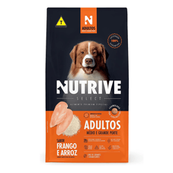 Ração Nutrive Select Adulto Médio E Grande - 15Kg