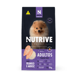 Ração Nutrive Select Adulto Para Cães Pequeno Porte Frango E Arroz - 2,5Kg