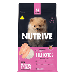 Ração Nutrive Select Filhotes Pequeno Porte Frango E Arroz - 2,5Kg