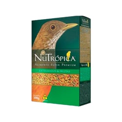 Ração Nutrópica Com Frutas Para Sabiá E Pássaro Preto - 300G