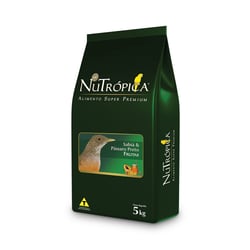 Ração Nutrópica Com Frutas Para Sabiá E Pássaro Preto - 5Kg