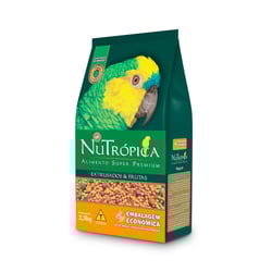 Ração Nutrópica Extrusados E Frutas Para Papagaio - 1 Unidade - 2,5 Kilos