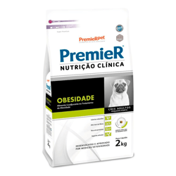 Ração Obesidade Premier Nutrição Clínica Para Cães Adultos Pequeno Porte - 2Kg